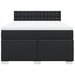 Pat box spring cu saltea, negru, 140x190 cm, piele ecologică - WALTI WALTI