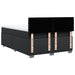 Pat box spring cu saltea, negru, 140x190 cm, piele ecologică - WALTI WALTI