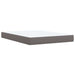 Pat box spring cu saltea, gri, 140x190 cm, piele ecologică - WALTI WALTI