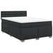 Pat box spring cu saltea, negru, 140x200 cm, piele ecologică - WALTI WALTI