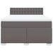 Pat box spring cu saltea, gri, 140x200 cm, piele ecologică - WALTI WALTI