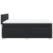 Pat box spring cu saltea, negru, 160x200 cm, piele ecologică - WALTI WALTI