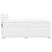 Pat box spring cu saltea, alb, 160x200 cm, piele ecologică - WALTI WALTI