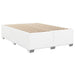 Pat box spring cu saltea, alb, 160x200 cm, piele ecologică - WALTI WALTI
