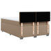 Pat box spring cu saltea, cappuccino, 160x200cm piele ecologică - WALTI WALTI