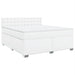 Pat box spring cu saltea, alb, 180x200 cm, piele ecologică - WALTI WALTI