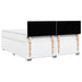 Pat box spring cu saltea, alb, 180x200 cm, piele ecologică - WALTI WALTI