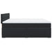 Pat box spring cu saltea, negru, 200x200 cm, piele ecologică - WALTI WALTI