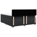 Pat box spring cu saltea, negru, 200x200 cm, piele ecologică - WALTI WALTI