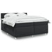 Pat box spring cu saltea, negru, 200x200 cm, piele ecologică - WALTI WALTI