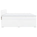Pat box spring cu saltea, alb, 200x200 cm, piele ecologică - WALTI WALTI