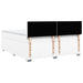 Pat box spring cu saltea, alb, 200x200 cm, piele ecologică - WALTI WALTI