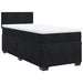 Pat box spring cu saltea, negru, 80x200 cm, catifea - WALTI WALTI