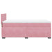 Pat box spring cu saltea, roz, 80x200 cm, catifea - WALTI WALTI