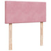 Pat box spring cu saltea, roz, 80x200 cm, catifea - WALTI WALTI