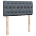 Pat box spring cu saltea, gri închis, 80x200 cm, catifea - WALTI WALTI
