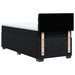 Pat box spring cu saltea, negru, 80x200 cm, catifea - WALTI WALTI