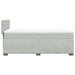 Pat continental cu saltea, gri deschis, 80x200 cm, catifea - WALTI WALTI