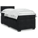 Pat box spring cu saltea, negru, 80x200 cm, catifea - WALTI WALTI