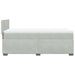 Pat box spring cu saltea, gri deschis, 90x190 cm, catifea - WALTI WALTI