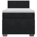 Pat box spring cu saltea, negru, 90x190 cm, catifea - WALTI WALTI