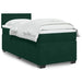 Pat box spring cu saltea, verde închis, 90x190 cm, catifea - WALTI WALTI