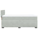 Pat box spring cu saltea, gri deschis, 90x190 cm, catifea - WALTI WALTI