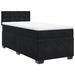 Pat box spring cu saltea, negru, 90x190 cm, catifea - WALTI WALTI