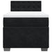 Pat box spring cu saltea, negru, 90x190 cm, catifea - WALTI WALTI