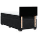 Pat box spring cu saltea, negru, 90x190 cm, catifea - WALTI WALTI