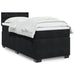 Pat box spring cu saltea, negru, 90x190 cm, catifea - WALTI WALTI