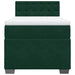 Pat box spring cu saltea, verde închis, 90x190 cm, catifea - WALTI WALTI