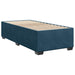 Pat box spring cu saltea, albastru închis, 90x190 cm, catifea - WALTI WALTI