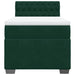 Pat box spring cu saltea, verde închis, 90x190 cm, catifea - WALTI WALTI