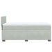 Pat box spring cu saltea, gri deschis, 90x190 cm, catifea - WALTI WALTI