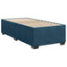Pat box spring cu saltea, albastru închis, 90x190 cm, catifea - WALTI WALTI