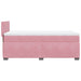 Pat box spring cu saltea, roz, 90x190 cm, catifea - WALTI WALTI