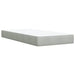 Pat box spring cu saltea, gri deschis, 90x200 cm, catifea - WALTI WALTI