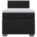 Pat box spring cu saltea, negru, 90x200 cm, catifea - WALTI WALTI