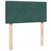 Pat box spring cu saltea, verde închis, 90x200 cm, catifea - WALTI WALTI