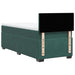 Pat box spring cu saltea, verde închis, 90x200 cm, catifea - WALTI WALTI