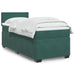 Pat box spring cu saltea, verde închis, 90x200 cm, catifea - WALTI WALTI