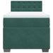 Pat box spring cu saltea, verde închis, 90x200 cm, catifea - WALTI WALTI