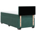 Pat box spring cu saltea, verde închis, 90x200 cm, catifea - WALTI WALTI