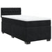 Pat box spring cu saltea, negru, 90x200 cm, catifea - WALTI WALTI