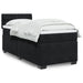 Pat box spring cu saltea, negru, 90x200 cm, catifea - WALTI WALTI