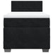Pat box spring cu saltea, negru, 90x200 cm, catifea - WALTI WALTI