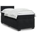 Pat box spring cu saltea, negru, 90x200 cm, catifea - WALTI WALTI