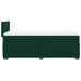 Pat box spring cu saltea, verde închis, 90x200 cm, catifea - WALTI WALTI