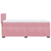Pat box spring cu saltea, roz, 90x200 cm, catifea - WALTI WALTI